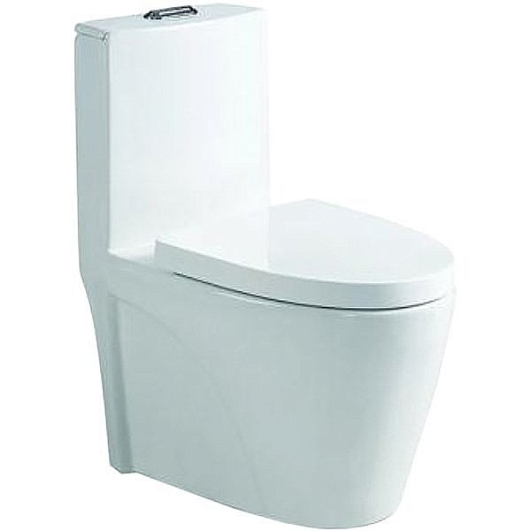 Унитаз моноблок SantiLine SL-5012 с крышкой микролифт купить в интернет-магазине Sanbest