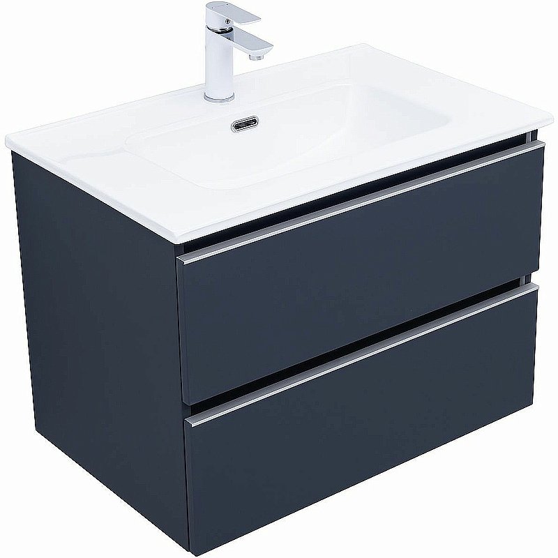 Тумба с раковиной Aquanet Вега 70 329590 маренго для ванной в интернет-магазине Sanbest