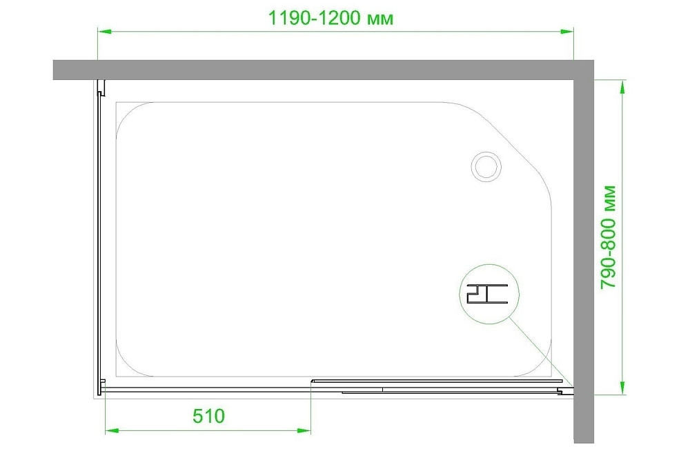 Душевой уголок Royal Bath RB8012B купить в интернет-магазине Sanbest