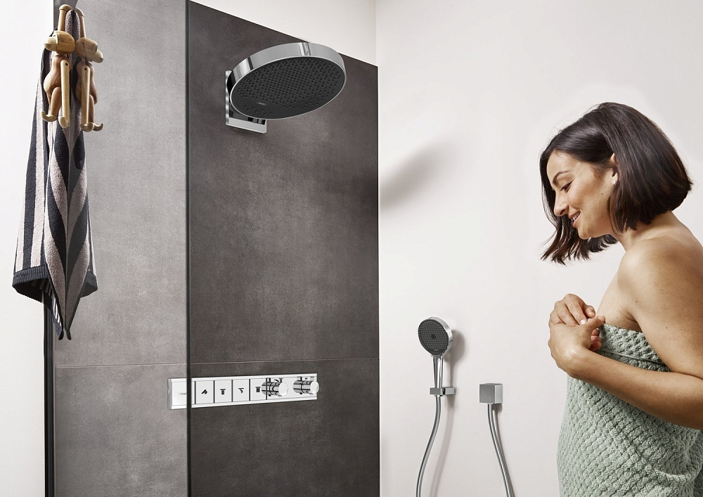 Термостат для душа Hansgrohe RainSelect 15382000 купить в интернет-магазине сантехники Sanbest