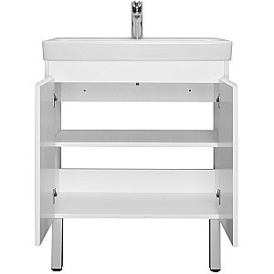 Тумба с раковиной Акватон Сканди Doors 70 белая для ванной в интернет-магазине Sanbest