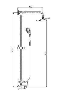 Душевая система RAV-SLEZAK  МИССИСИПИ MS081.5/4 купить в интернет-магазине сантехники Sanbest
