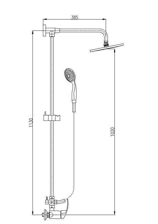 Душевая система RAV-SLEZAK  МИССИСИПИ MS081.5/4 купить в интернет-магазине сантехники Sanbest