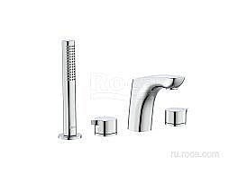 Смеситель для ванны и душа Roca Insignia 5A183AC00 купить в интернет-магазине сантехники Sanbest