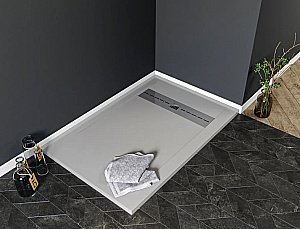 Душевой поддон Aquanet Delight 160х80 серый купить в интернет-магазине Sanbest