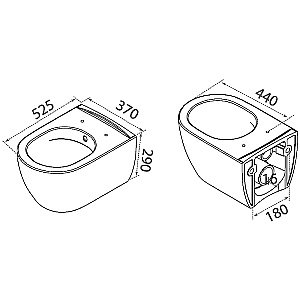 Унитаз Boheme Bianca 963 белый матовый, безободковый, с крышкой микролифт купить в интернет-магазине Sanbest