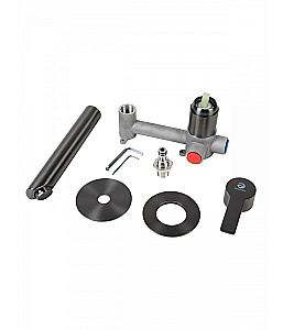 Cмеситель для раковины Agger Easy A3172255 оружейная сталь матовая купить в интернет-магазине сантехники Sanbest