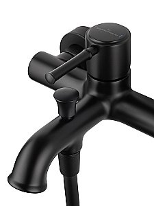 Смеситель для ванны с душем WONZON & WOGHAND TOR, Черный матовый (WW-88037073-MB) купить в интернет-магазине сантехники Sanbest