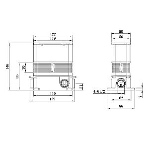 Смеситель для душа Caprigo Adria–Uno 02-551-VOT купить в интернет-магазине сантехники Sanbest