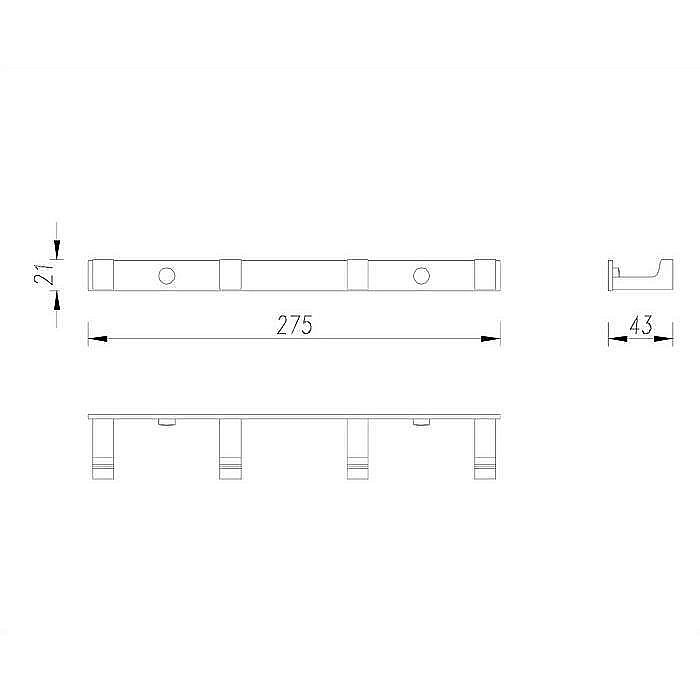 Крючок OMNIRES UNI UN10140/KCR купить в интернет-магазине сантехники Sanbest