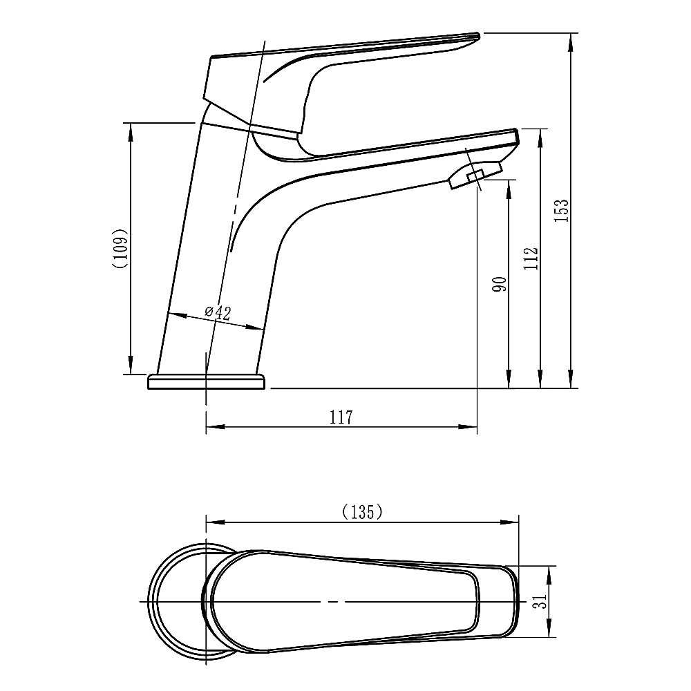 Смеситель для раковины LORANTO GRACIA LR10128000 хром купить в интернет-магазине сантехники Sanbest