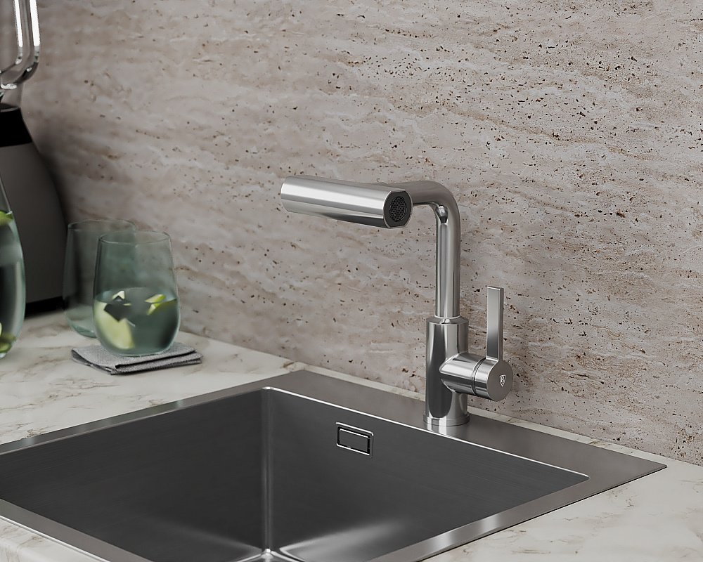 Смеситель для кухни Rush Tinos TI3732-17 хром купить в интернет-магазине сантехники Sanbest