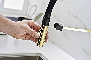 Смеситель для кухни Paulmark Halt Ha214021-G купить в интернет-магазине сантехники Sanbest