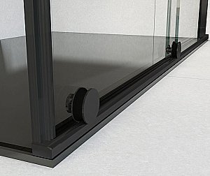 Душевой уголок Vincea Arno VSR-1A9012CLB 90x120 стекло прозрачное/профиль черный купить в интернет-магазине Sanbest