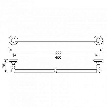 Полотенцедержатель Aquanet 4618 купить в интернет-магазине сантехники Sanbest