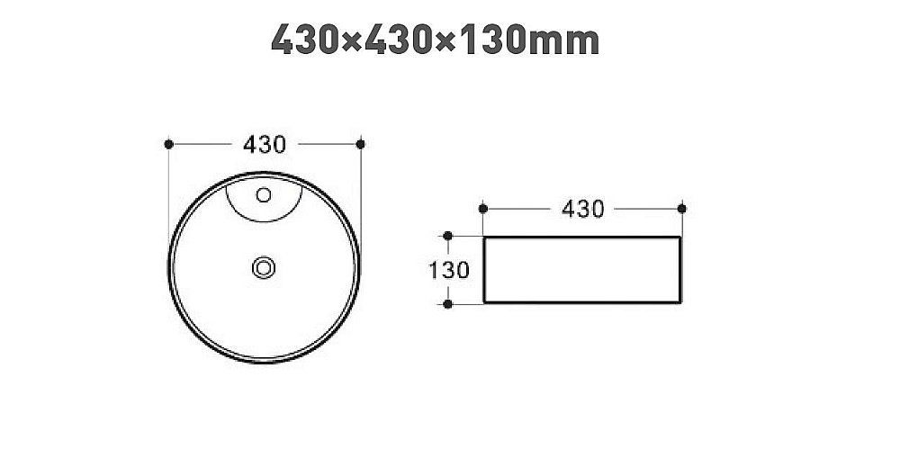 Раковина накладная Art&Max 43 AM170-T белая купить в интернет-магазине Sanbest