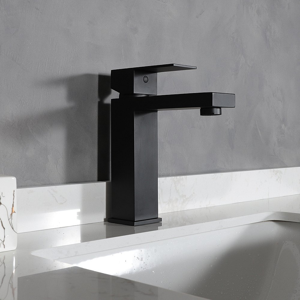 Смеситель для раковины Gid Anchel SS979-BM-K черный матовый купить в интернет-магазине сантехники Sanbest