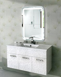 Зеркало Континент Lucia ЗЛП492 70x90 в ванную от интернет-магазине сантехники Sanbest