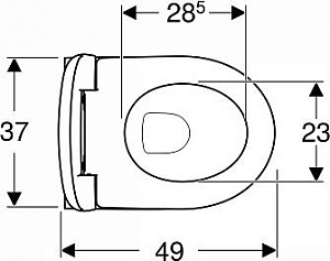 Унитаз подвесной Geberit Renova Compact 500.122.TC.R белый, с крышкой микролифт, с инсталляцией, безободковый купить в интернет-магазине Sanbest