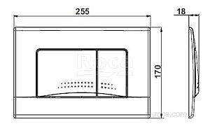 Кнопка для инсталляции Roca Active 32B 8901130B2 купить в интернет-магазине сантехники Sanbest
