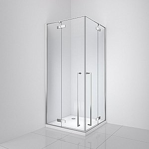 Душевой уголок Cezares Liner 90x90 LINER-A-2-90-C-Cr 90x90 стекло прозрачное/профиль хром купить в интернет-магазине Sanbest