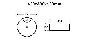 Раковина накладная Art&Max 43 AM170-T белая купить в интернет-магазине Sanbest