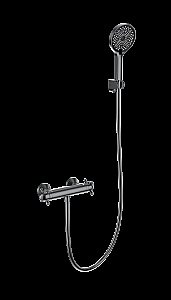 Смеситель для душа с термостатом WONZON & WOGHAND Strato, Темный графит (WW-B2048-A-BGG) купить в интернет-магазине сантехники Sanbest