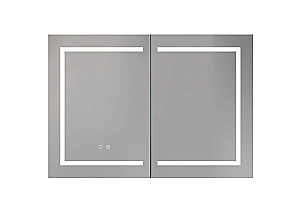 Зеркальный шкаф Aquqtek AQ7104-MLC 100х70 хром купить в интернет-магазине сантехники Sanbest