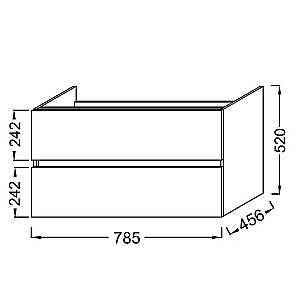 Тумба с раковиной Jacob Delafon TOLBIAC 80 дуб Давос натуральный для ванной в интернет-магазине Sanbest