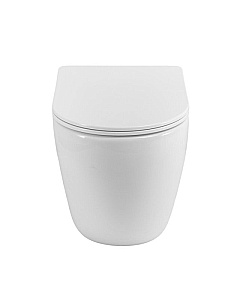 Унитаз приставной BelBagno Sfera-R BB2141CB-TOR/SC белый, безободковый, с крышкой микролифт, слив-торнадо купить в интернет-магазине Sanbest