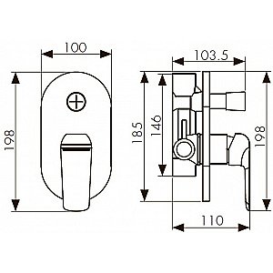 Смеситель для душа Kaiser Glory 69177 купить в интернет-магазине сантехники Sanbest