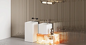 Раковина накладная Salini ARMONIA SQUARE TOP 03 S-Sense 130513TG 45 без отверстия под смеситель, белая купить в интернет-магазине Sanbest