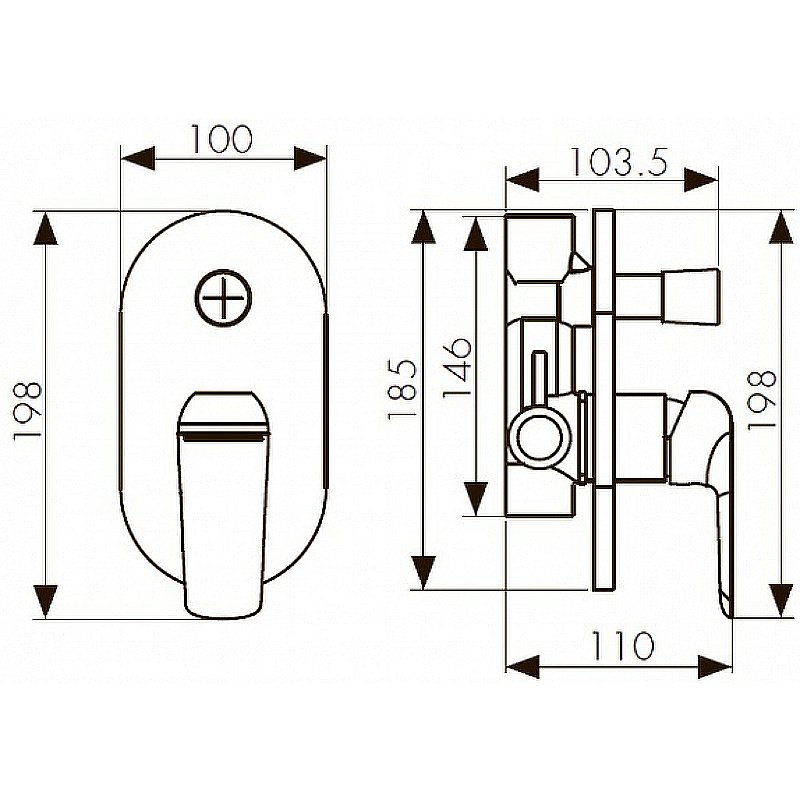Смеситель для душа Kaiser Glory 69177 купить в интернет-магазине сантехники Sanbest
