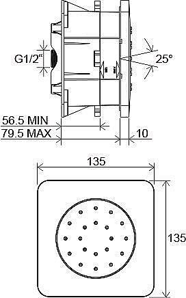 Форсунка для душа Ravak Chrome 990.00 купить в интернет-магазине сантехники Sanbest