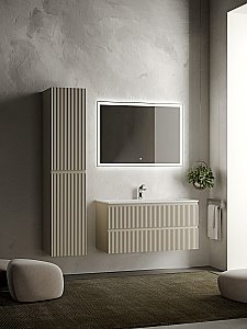 Тумба с раковиной Sancos SNOB R SNR100CE 100 Beige Soft для ванной в интернет-магазине Sanbest