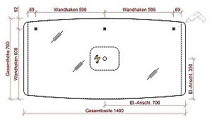 Зеркало Pelipal Cassca CS-SP03 140 в ванную от интернет-магазине сантехники Sanbest