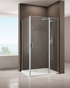 Душевой уголок Allen Brau Priority 90x100 3.31025.00 + 3.31046.00 прозрачный/хром купить в интернет-магазине Sanbest