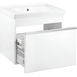 Тумба с раковиной Pestan Novel 60 NVL600T-DR белая для ванной в интернет-магазине Sanbest