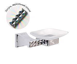 Мыльница Bronze de Luxe GRANI 4014 хром купить в интернет-магазине сантехники Sanbest