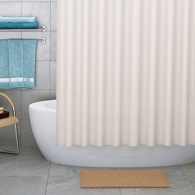 Текстильная шторка для ванны WasserKRAFT Vils SC-10103