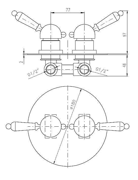 Смеситель для душа Rav-Slezak LABE L086SM купить в интернет-магазине сантехники Sanbest