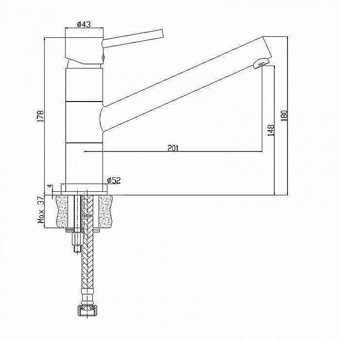 Смеситель для кухни IDDIS Velikan VL6CBSGi05 купить в интернет-магазине сантехники Sanbest