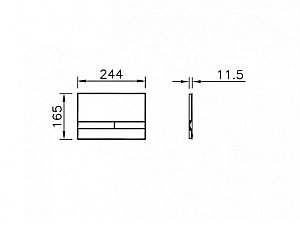 Клавиша смыва Vitra Select 740-1101 купить в интернет-магазине сантехники Sanbest