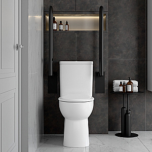 Унитаз-компакт VitrA Conforma 9899B003-7200 с бачком, с сиденьем без микролифта, белый купить в интернет-магазине Sanbest