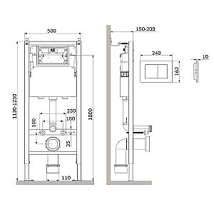Инсталляция для унитаза AM.PM PrimeFit I012709.0201 купить в интернет-магазине сантехники Sanbest
