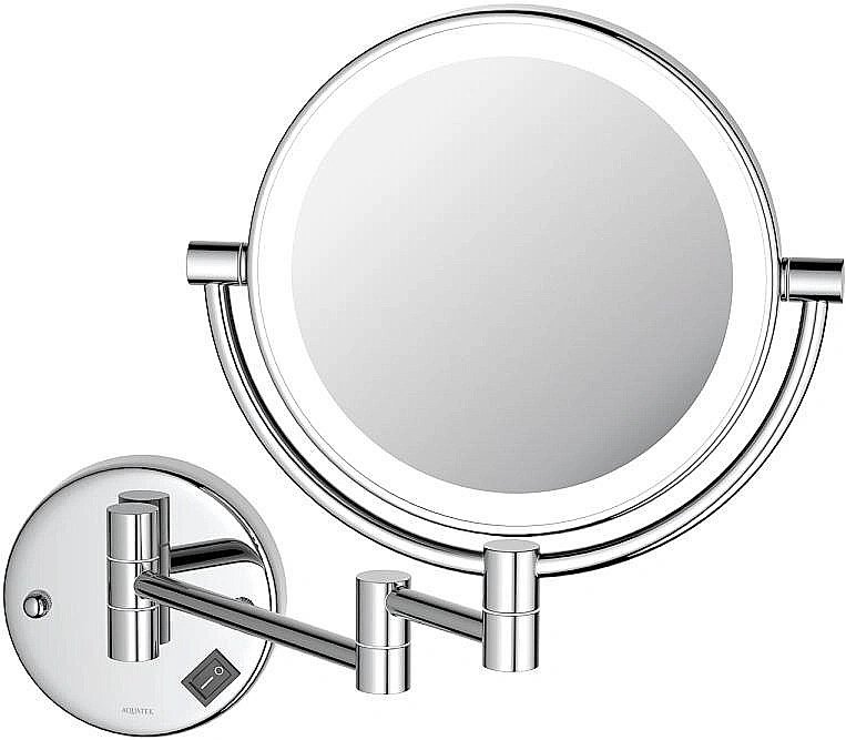 Зеркало косметические с подсветкой Aquatek AQ4912CR хром купить в интернет-магазине сантехники Sanbest