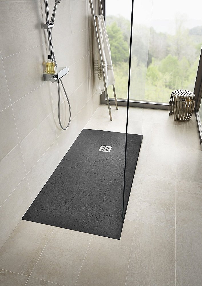 Душевой поддон Stonex® Roca Terran 120X80 Negro купить в интернет-магазине Sanbest
