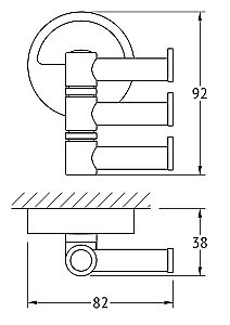 Крючок FBS Luxia LUX 047 купить в интернет-магазине сантехники Sanbest