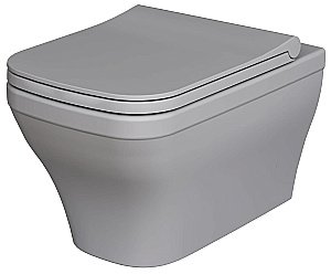 Унитаз подвесной Ambassador Benefit 203T20301R серый матовый купить в интернет-магазине Sanbest