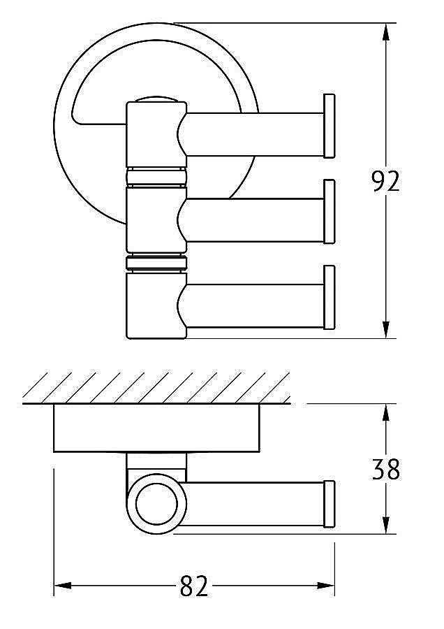 Крючок FBS Luxia LUX 047 купить в интернет-магазине сантехники Sanbest